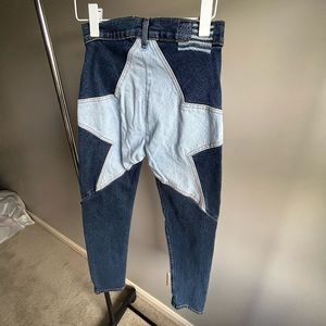REVICE STRAIGHT LEG STAR JEANS, SIZE 25